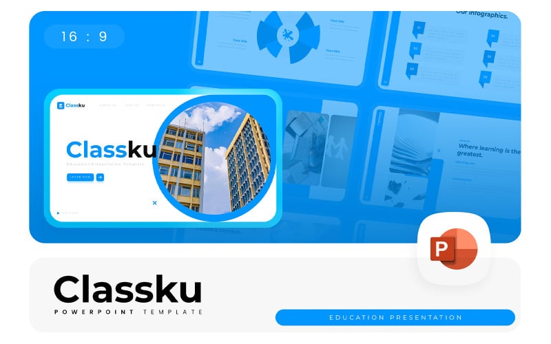 classku education powerpoint template original