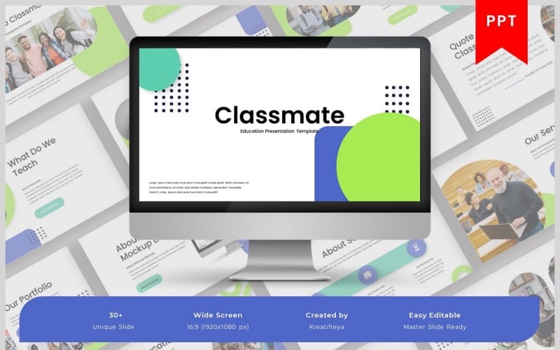 classmate education powerpoint template original