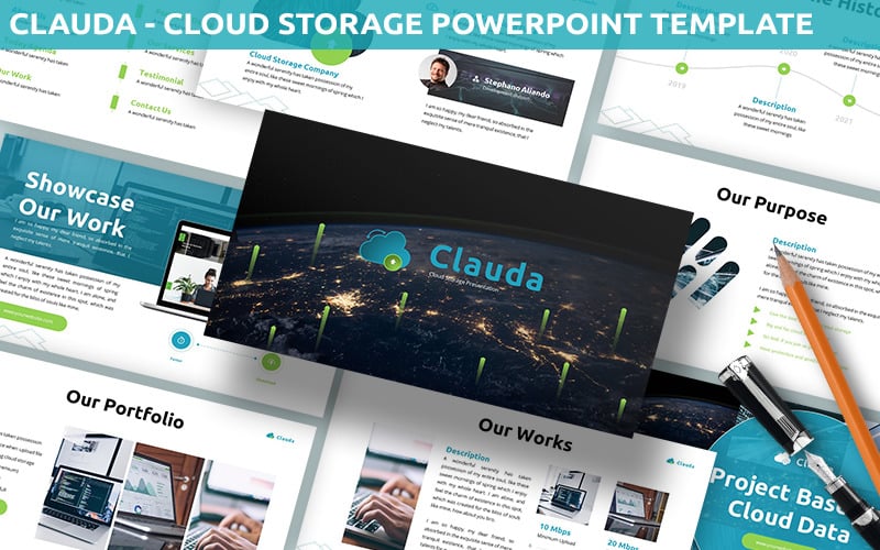 clauda cloud storage powerpoint original