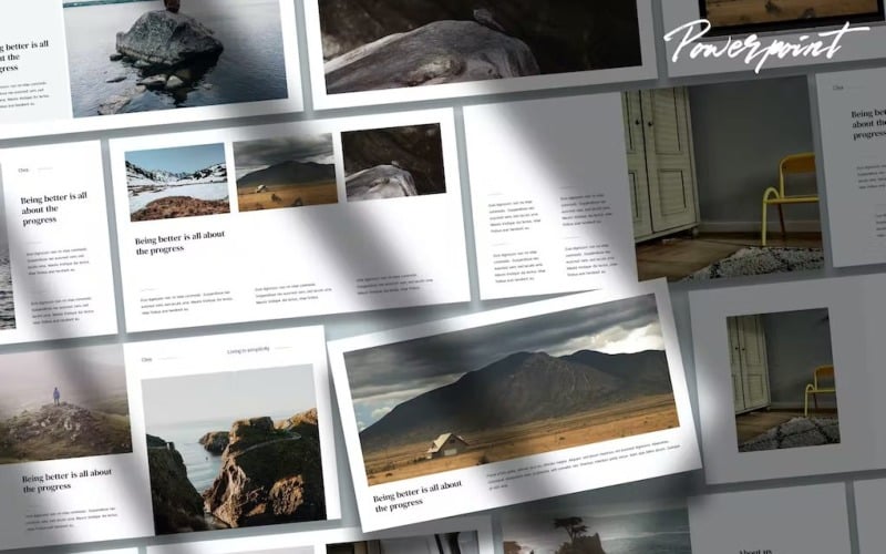clea portfolio powerpoint template original