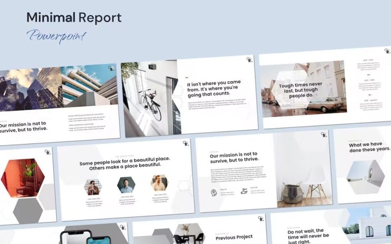 clean amp minimal marketing pitch powerpoint original