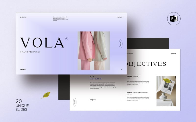 clean brand proposal presentation layout original