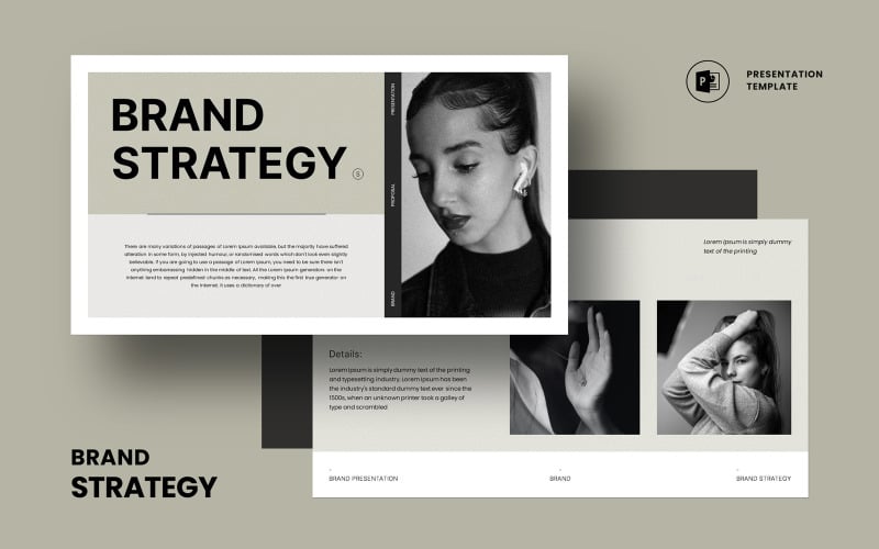 clean brand strategy presentation original
