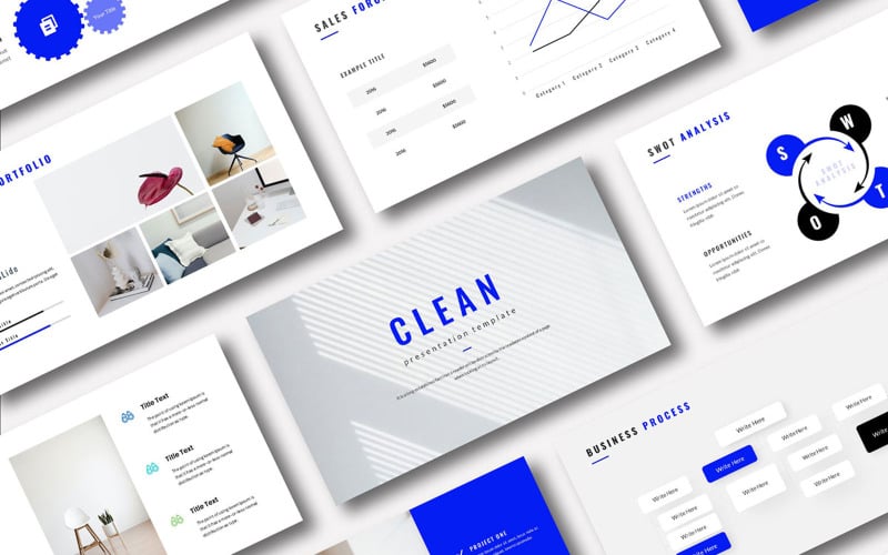 clean business powerpoint presentation template original