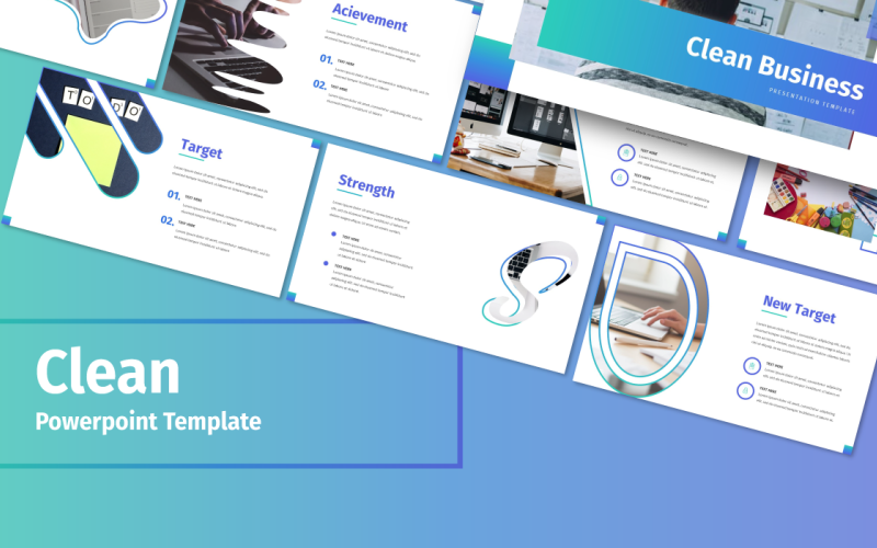 clean business powerpoint template original