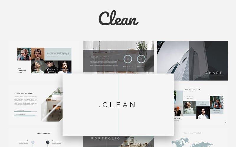 clean creative powerpoint template original