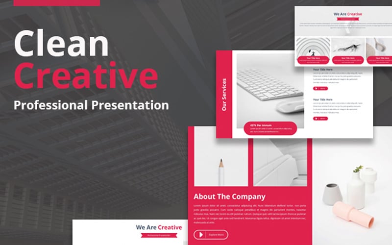 clean creative powerpoint template original