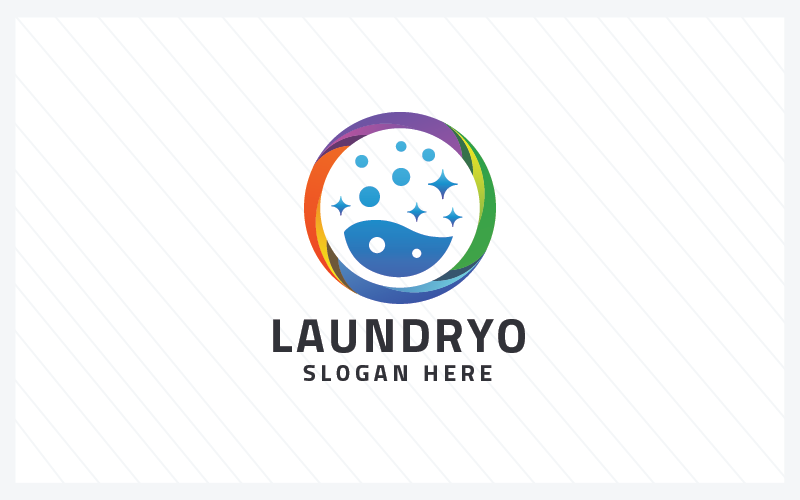 clean laundry logo design original