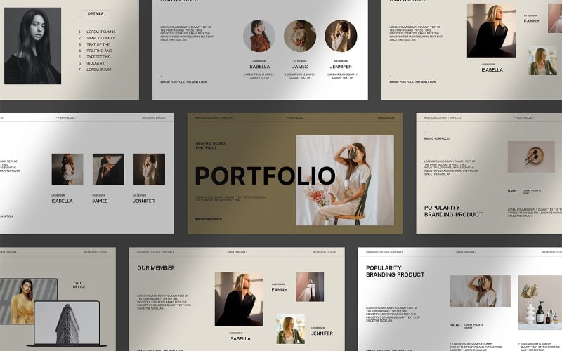 clean portfolio presentation template original