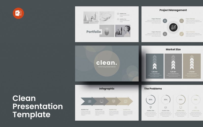 clean powerpoint presentation template original