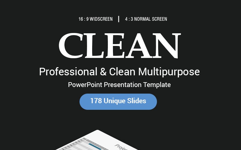 clean powerpoint template original