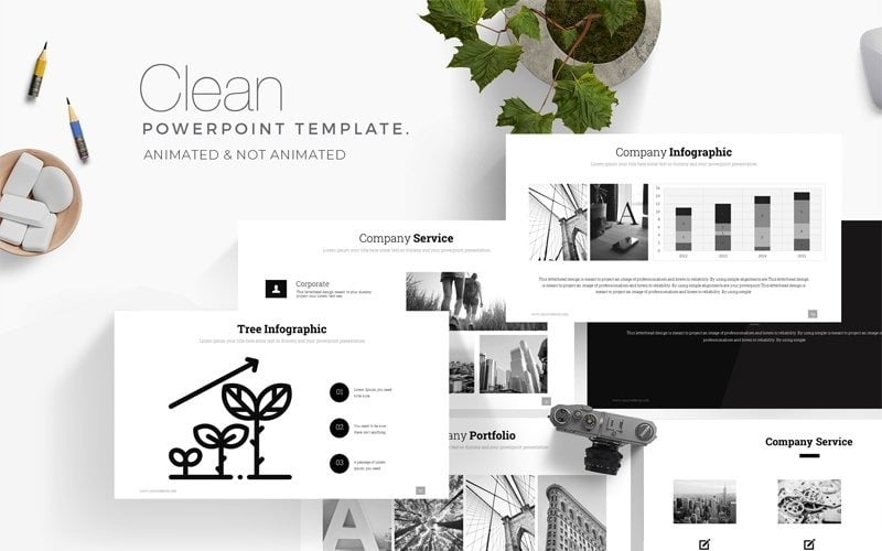 clean powerpoint template original