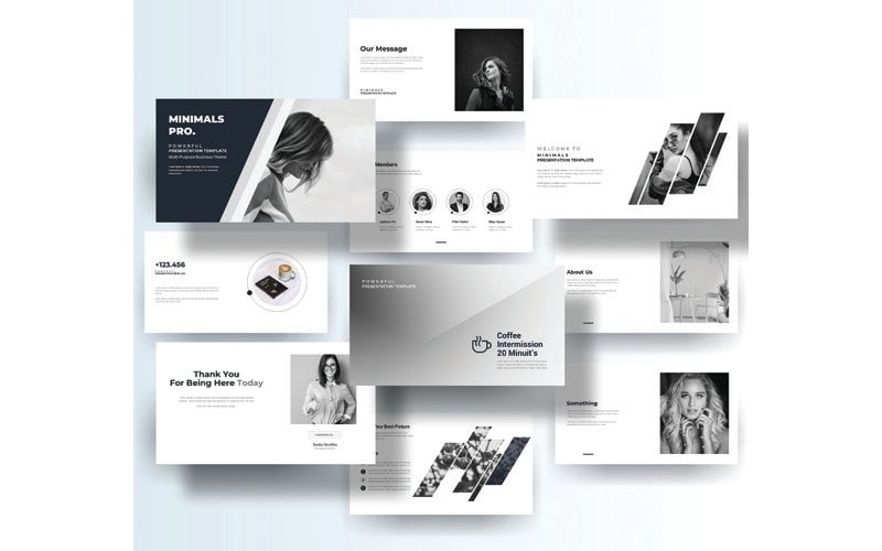clean simple minimal powerpoint presentation original