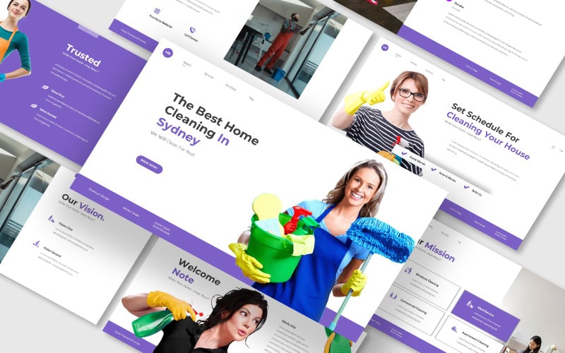 cleaning service ijah presentation powerpoint template original