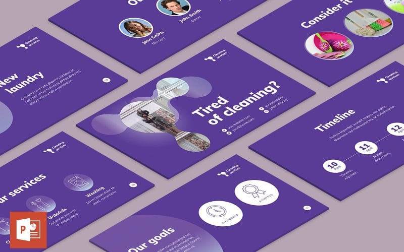 cleaning service presentation powerpoint template original