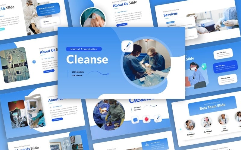 cleanse medical multipurpose powerpoint template original