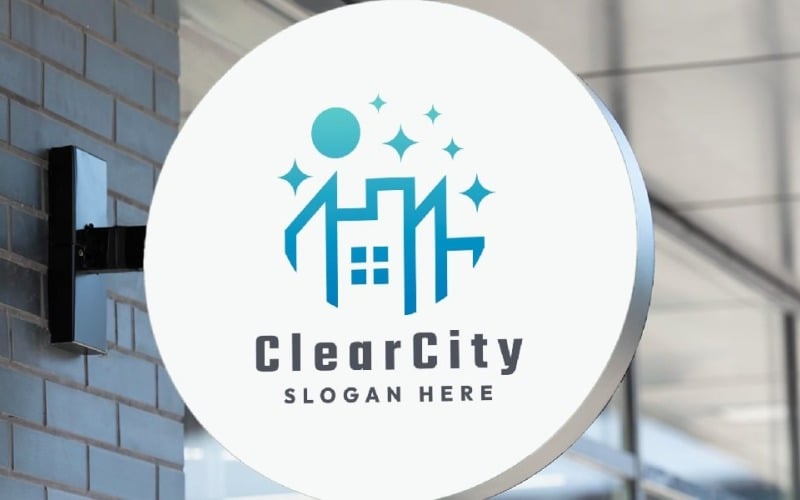 clear city building architect logo original