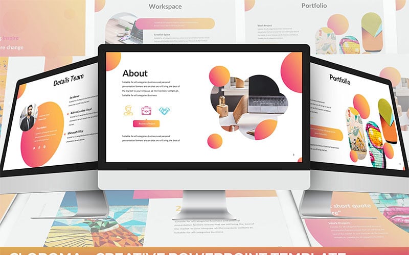 clorama creative powerpoint template original