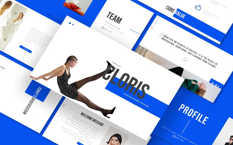 cloris creative business powerpoint template original