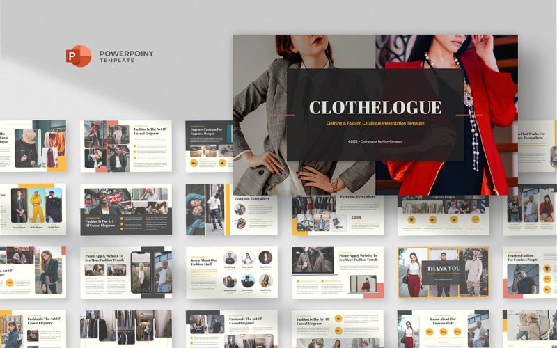 clothelogue fashion catalogue powerpoint template original