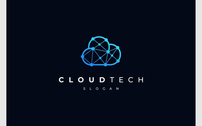 cloud connection technology logo original