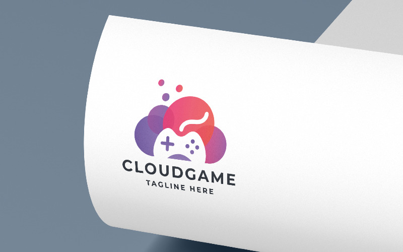 cloud game pro logo template original
