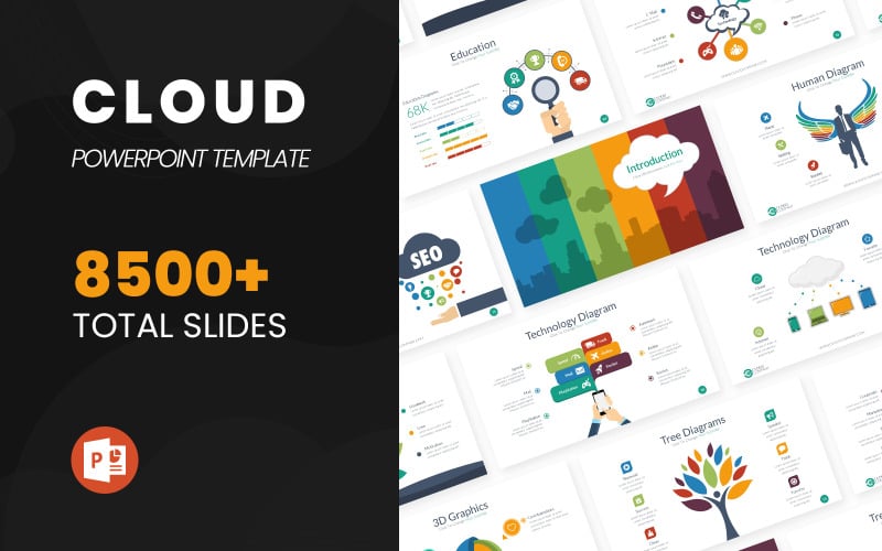 cloud multipurpose powerpoint template original