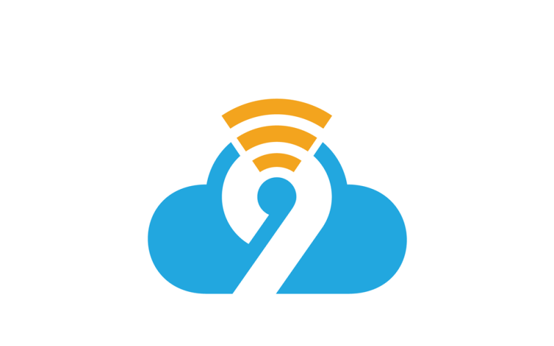 cloud nine vector logo template original