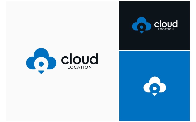 cloud sky pin location logo original