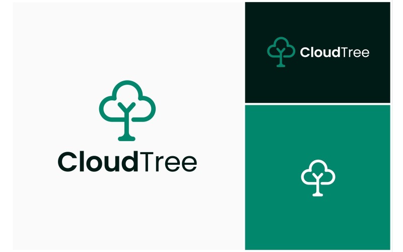 cloud sky tree nature simple logo original