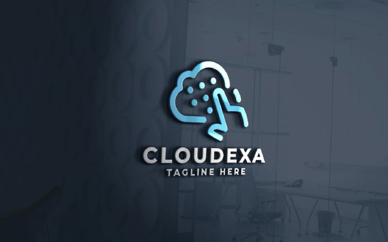 cloudexa pro logo template original