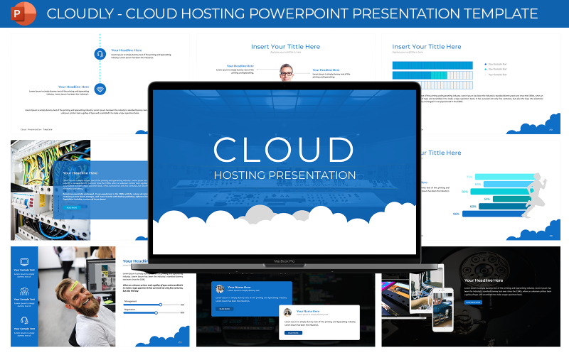 cloudly cloud hosting presentation template original