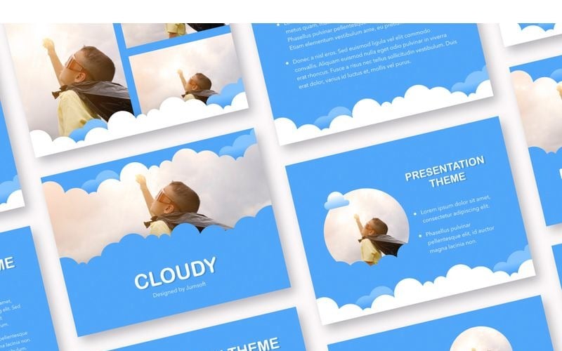 cloudy powerpoint template original