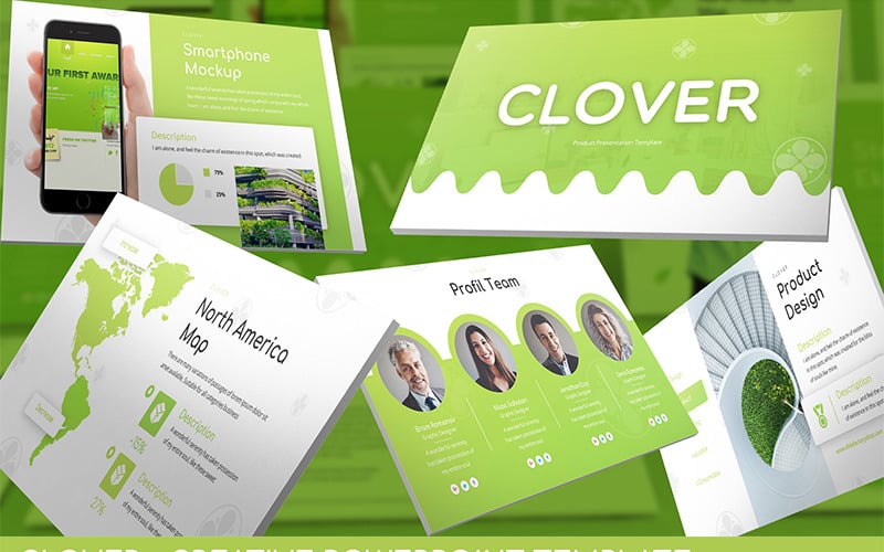 clover creative powerpoint template original