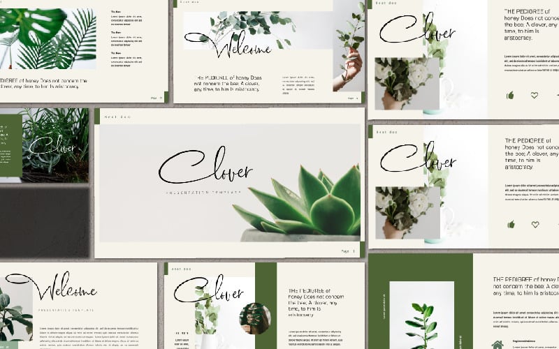 clover presentation powerpoint template original
