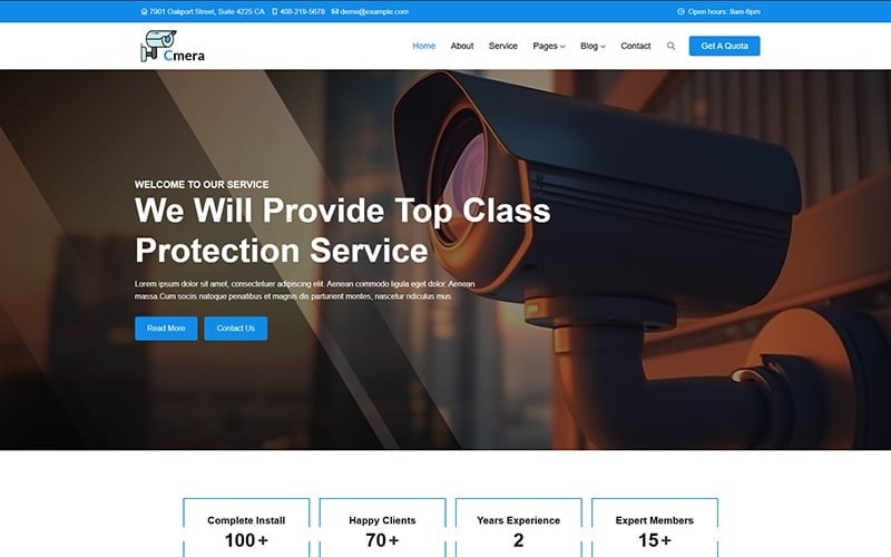 cmera cctv amp security camera software website apps technology wordpress theme original