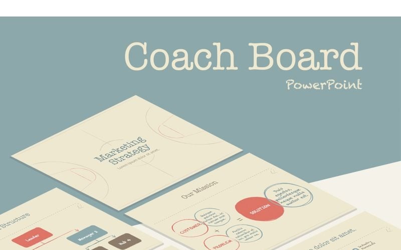 coach board powerpoint template original