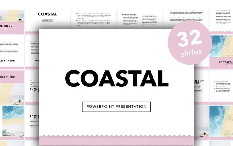 coastal powerpoint template original