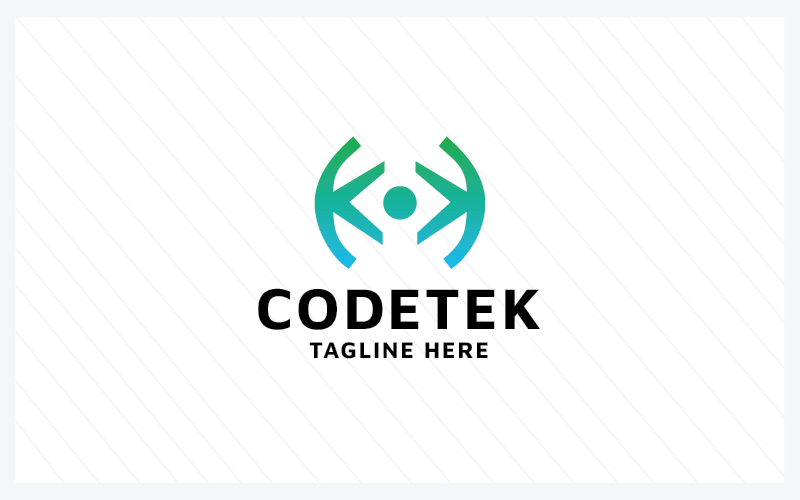 code tek pro logo template original