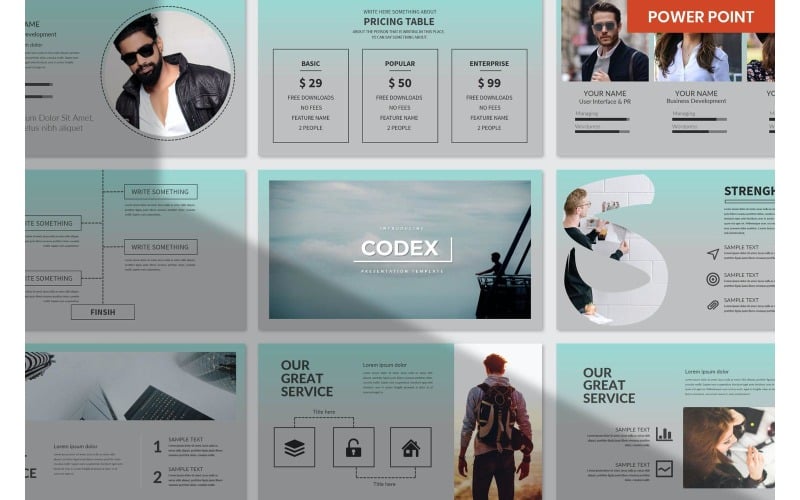 codex multipurpose powerpoint template original
