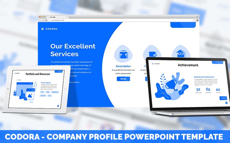 codora company profile powerpoint template original