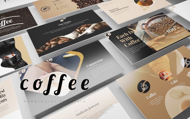 coffe presentation powerpoint template original