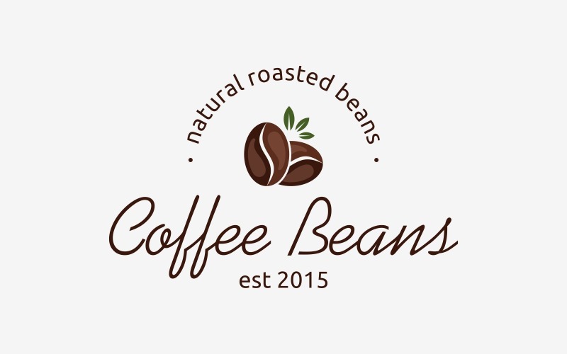 coffee beans natural vintage logo original