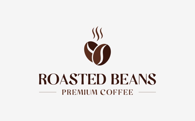 coffee beans roasted logo original