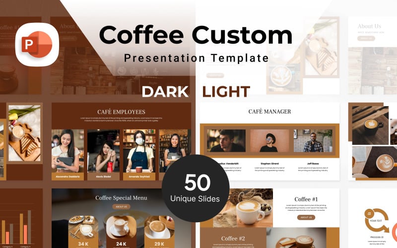 coffee costum presentation template original