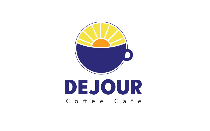coffee cup logo template dejour original
