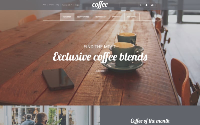 coffee house prestashop theme original
