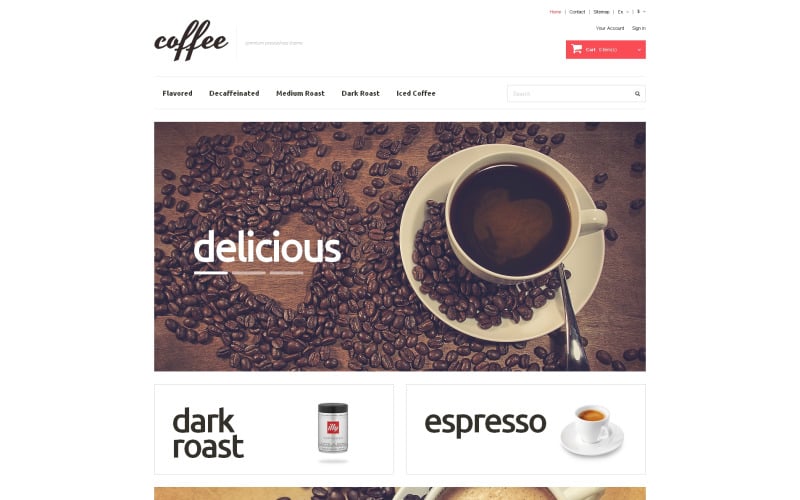 coffee maniacs prestashop theme original