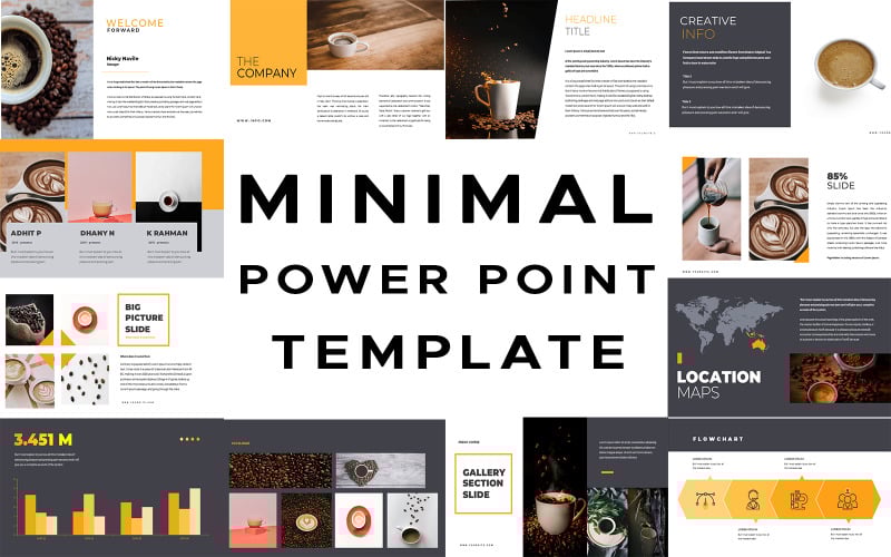 coffee shop business power point template original