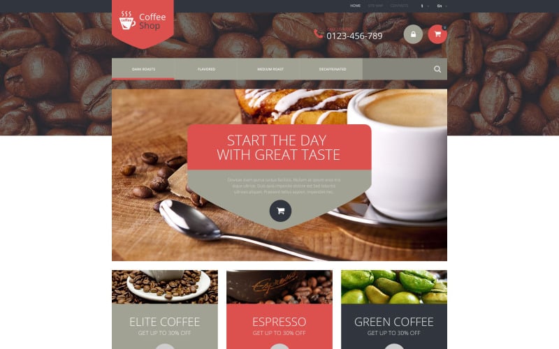 coffee store prestashop theme original